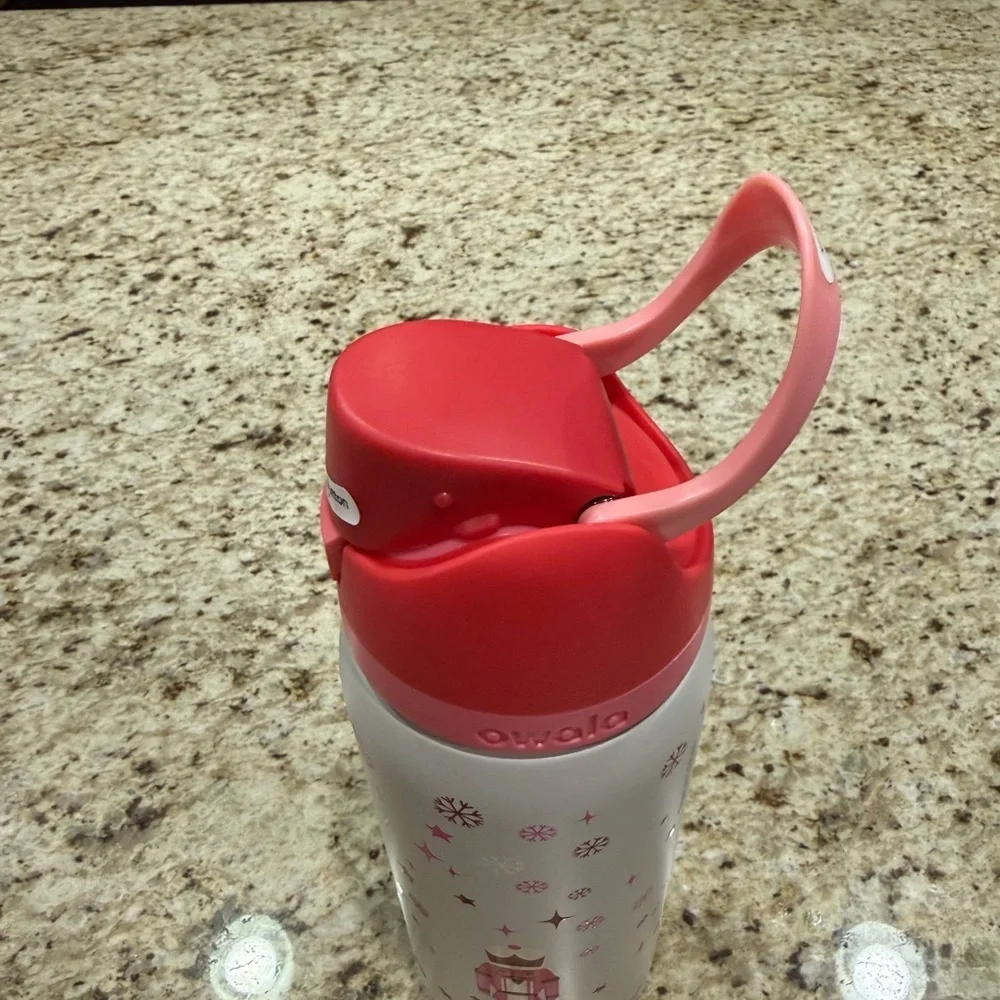 Owala Special Edition Push Button Water Bottle Pink Nutcracker Theme, 32oz